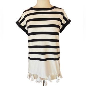 The Limited Stripe, Knit Tassel Sweater‎